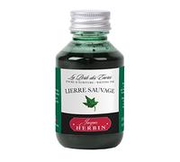 Jacques Herbin 17037T - Flacon d'encre à écrire 100ml - Stylo-plumes, stylos roller - Lierre sauvage - Fabriqué en France