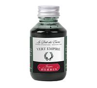 Jacques Herbin 17039T - Flacon d'encre à écrire 100ml - Stylo-plumes, stylos roller - Vert Empire - Fabriqué en France