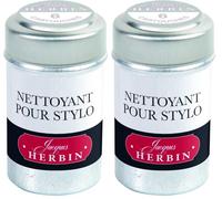 Jacques Herbin 20100T - Une boite de 6 cartouches de nettoyant pour stylo-plumes et stylos roller (produit sans emballage - objectif zéro déchet) (Lot de 2)