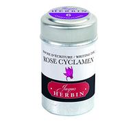 Jacques Herbin 20166T - Une boite de 6 cartouches d'encre pour stylo-plumes et stylos roller (produit sans emballage - objectif zéro déchet), Rose cyclamen