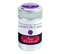 Jacques Herbin Cartouches d'encre 20178T – Boîte de 6 pour stylo-plume et roller, Larme de cassis