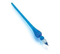 Jacques Herbin Plume en verre ronde 21413T 18 cm bleu outremer calligraphie