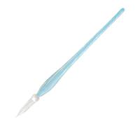 Jacques Herbin 21812T Plume verre torsadée bleu azur 18cm