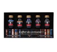 Jacques Herbin 27100T - Un coffret de 5 flacons d'encre 10 ml sur le thème des écrivains Français. Pour stylo-plumes et stylos roller. Fabriqué en France
