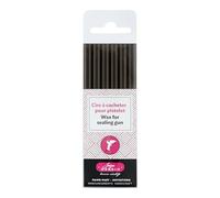 Jacques Herbin Bâtons de cire à cacheter 35840T – 6 bâtons, Ø 7 mm, Chocolat – Fabriqué en France