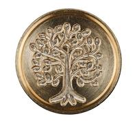 Jacques Herbin 40417T pastille laiton cire cacheter Arbre vie Ø 24mm. Ø24mm