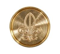 Jacques Herbin 40450T pastille laiton cire à cacheter symbole Fleur de lys
