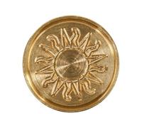 Jacques Herbin 40454T - Une pastille en laiton pour cire à cacheter, symbole Soleil Ø 24 mm Fabrication française