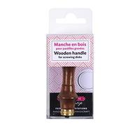 Jacques Herbin 40740T - Un manche en bois pour pastilles à vis et cire à cacheter, Vernis marron foncé