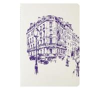 Jacques Herbin 93017T - Cahier Rue de la Verrerie - A5-14,8 X 21 cm, piqué cousu fil, 32 pages lignées, papier 120g ivoire.