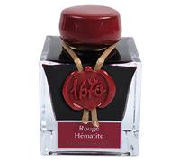 Jacques Herbin - Flacon d'Encre Pailletée d'Or 1670 Pour Stylo-Plume, Roller et Porte-Plume 50 ml, Rouge Hématite