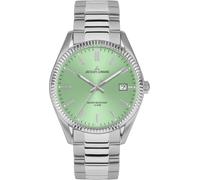 Jacques Lemans 50-3F Montre à quartz pour hommes Derby Acier inoxydable/vert clair