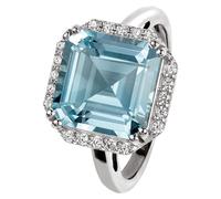 Jacques Lemans - Bague argent avec topaze bleu ciel - SE-R104C56 - RW : 56