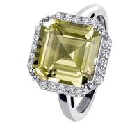 Jacques Lemans - Bague en argent avec quartz citron - SE-R104B56 - RW : 56