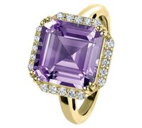 Jacques Lemans - Bague en argent doré avec améthyste - SE-R104H58 - RW : 58