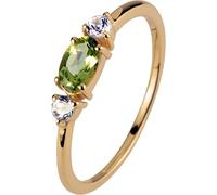 Jacques Lemans - Bague en argent doré avec péridot - SE-R113G52 - RW : 52