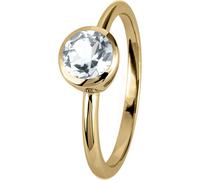 Jacques Lemans - Bague en argent doré avec topaze blanche - SE-R101F54 - RW : 54