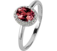 Jacques Lemans - Bague en argent sterling avec grenat - SE-R116D54 - Largeur de la bague : 54