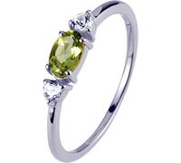 Jacques Lemans - Bague en argent sterling avec péridot - SE-R113B54 - Largeur de la bague : 54
