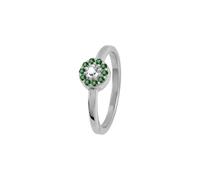 Jacques Lemans - Bague en argent sterling avec tsavorite - SE-R156D56 - Largeur de la bague : 56