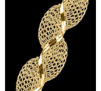 Jacques Lemans - Chaîne Femme Mesh en argent sterling doré Ø 3,3 x 9 mm 15 cm SE-K135B15