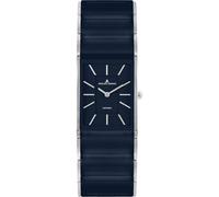 JACQUES LEMANS Dublin Montre pour femme en céramique 24 x 28 mm Verre saphir avec bracelet en acier inoxydable 1-1940Q