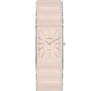 JACQUES LEMANS Dublin Montre pour femme en céramique 24 x 28 mm Verre saphir avec bracelet en acier inoxydable 1-1940P