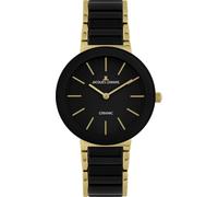 Jacques Lemans Montre Femmes Monaco Couleur Dorée / Céramique Noir 42-7E