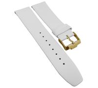 Jacques Lemans La Passion Bracelet Montre 22mm Cuir Blanc D'Or Fermoir LP-123