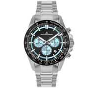 Jacques Lemans 1-2207B Montre Homme Chronographe Noir/Bleu Glace