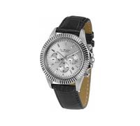 Jacques Lemans - LP-111B - Montre Femme - Quartz - Chronographe - Chronomètre - Aiguilles - Luminescent - Bracelet cuir Blanc