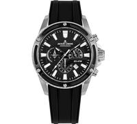 JACQUES LEMANS Montre analogique pour Homme à Quartz avec Bracelet en Acier Inoxydable mid-39594, Noir