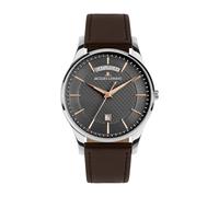 Jacques Lemans - Montre dateur London - Quartz Mouvement de Montre - Epaisseur du boîtier: 8 mm - Largeur du boîtier: 40 mm - Acier Inoxydable - Grey - 5 ATM