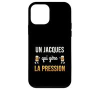 Jacques Qui Gère la Pression Cadeau Jacques Humour Bière Coque pour iPhone 12 Mini
