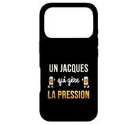 Jacques Qui Gère la Pression Cadeau Jacques Humour Bière Coque pour iPhone 17 Pro
