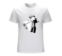 Jacques Tati Illustration Unisex T-Shirt Graphic Printed Tee Mens White Shirt 3XL