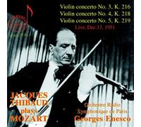 Jacques Thibaud Joue Mozart