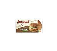 Jacquet Burger géant à la farine complète sans additif - Le sachet de 4 - 350G