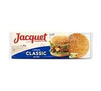 Jacquet Pains hamburger pré-tranchés sans huile de palme - Le paquet de 6 hamburgers