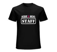 Jacquie et Sales Michel Unisex T-Shirt Graphic Printed Tee Mens Black Shirt L