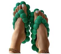 JACTZ Flip Flops Outdoor Soft Flip Flops Summer Slides for Women Close Toe Slippers-Green,40-41