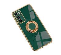 Jacyren Coque de protection pour Huawei P20 Pro, Huawei P20 - Support magnétique ultra fin pour voiture avec support de doigt à 360 degrés - Pour Huawei P20 Pro (Huawei P20, vert)