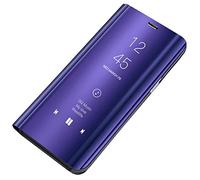 Jacyren Coque Huawei P20 Pro, Transparente Miroir Flip Etui 360°Housse de Protection Ultra Mince Antichoc Bumper Flip Coque Stand Cover Miroir Couverture pour Huawei P20 Pro Lite (Violet, P20 Pro)