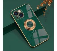 Jacyren Coque pour iPhone 13 Mini Housse de Protection étui, iPhone 13 Mini Coque avec anneau Case Mince Silicone Antichoc Coque Anneau Stand Magnétique Support Voiture Coque pour iPhone 13 Mini Vert