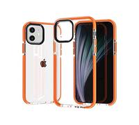 Jacyren Coque pour iPhone SE 2020, iPhone 7 Coque Ultra Hybrid Transparente Antichoc Bumper Transparent Coque de Protection Shockproof Silicone Case pour iPhone 8/7/SE2020 - Orange