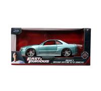 Jada 1:24 Fast & Furious - Brian Nissan Skyline R34 Voiture Miniature - 32608