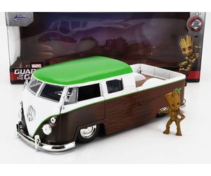 JADA 1/24 FOURGON VOLKSWAGEN T1 DOUBLE PICK UP 1963 FIGURINE GROOT MODÈLE