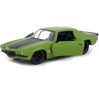 Jada 1:32 Fast & Furious Dom 1973 Chevrolet Camaro F Bomb Vert Modèle Réduit