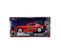 Jada 1/32 - Rapide Et Furieux - 2001 Dom's Mazda RX-7 Rouge - 98377 Neuf