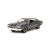Jada 1970 Chevrolet Chevelle Ss Gris Métallique avec Noir Bandes Rapide